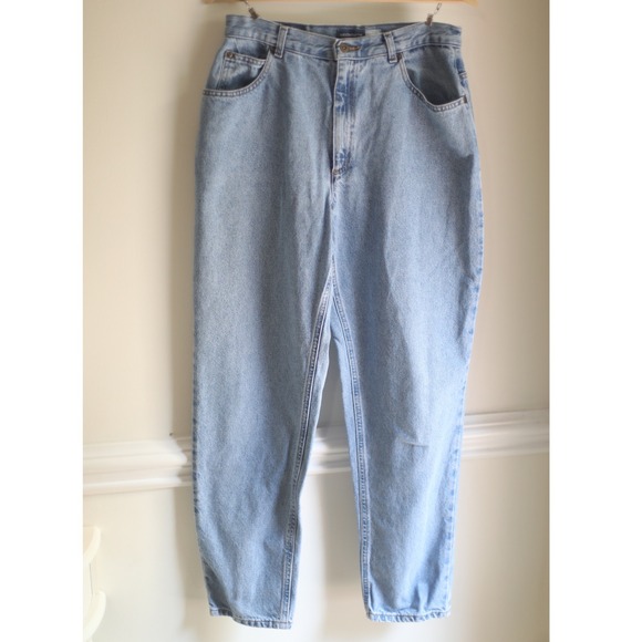 Liz Claiborne Denim - Liz Claiborne Lizwear Jeans Womens 14 Regular Light Wash High Waist Mom Tapered